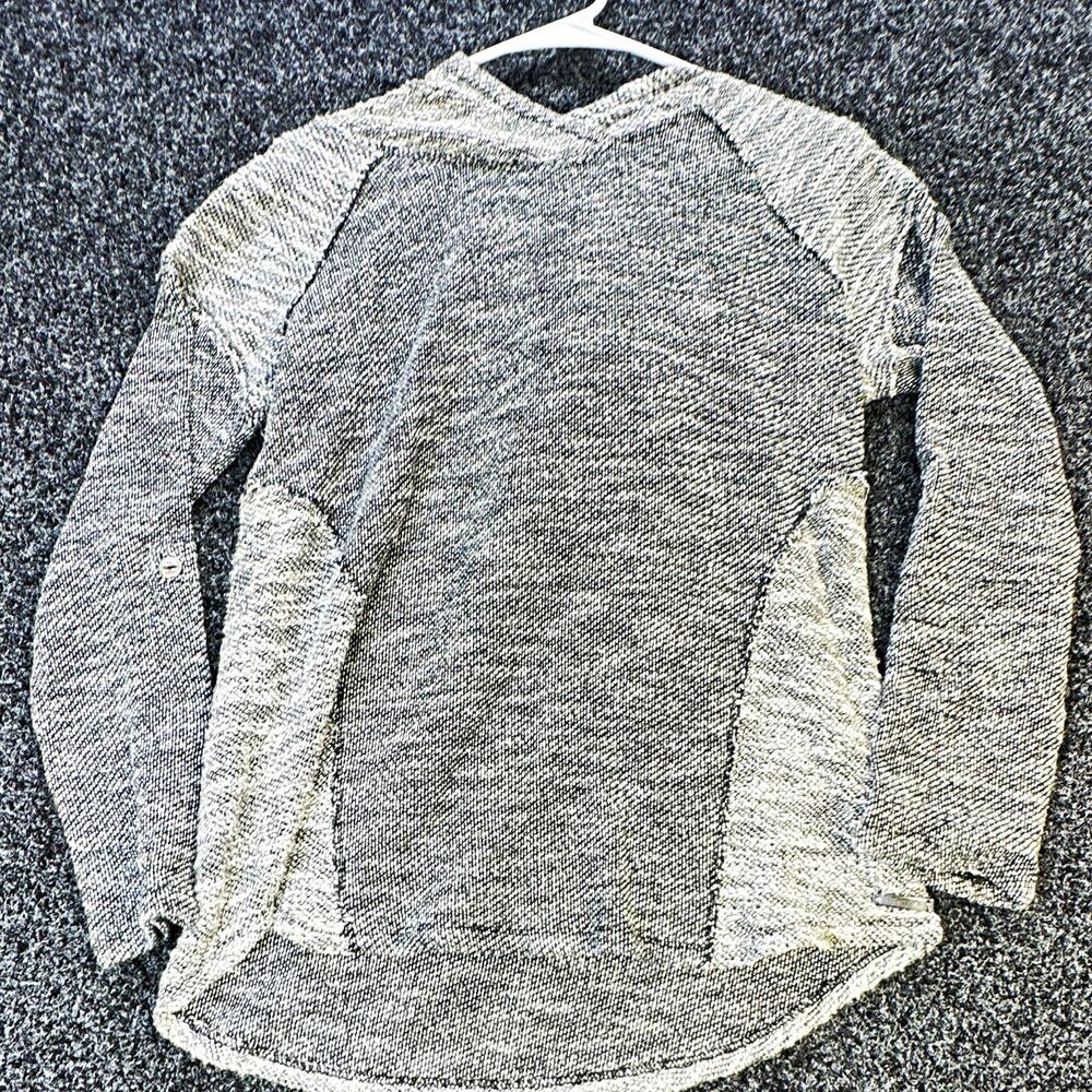 Calvin Klein Performance Womens Heathered Pullover Hoodie Gray/Black Knit M
